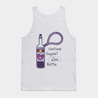 Emotional Support Wine Bottle Tank Top